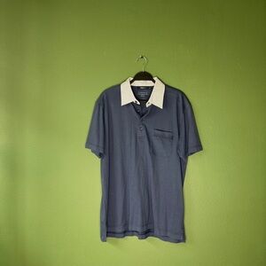 Ermenegildo Zegna Sport Navy Sun Bleached Jersey Slim Fit Polo Shirt XXL